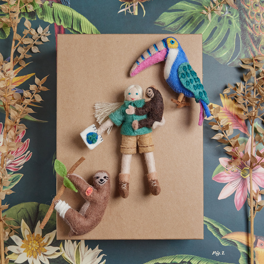 Jane Goodall Field Ornament