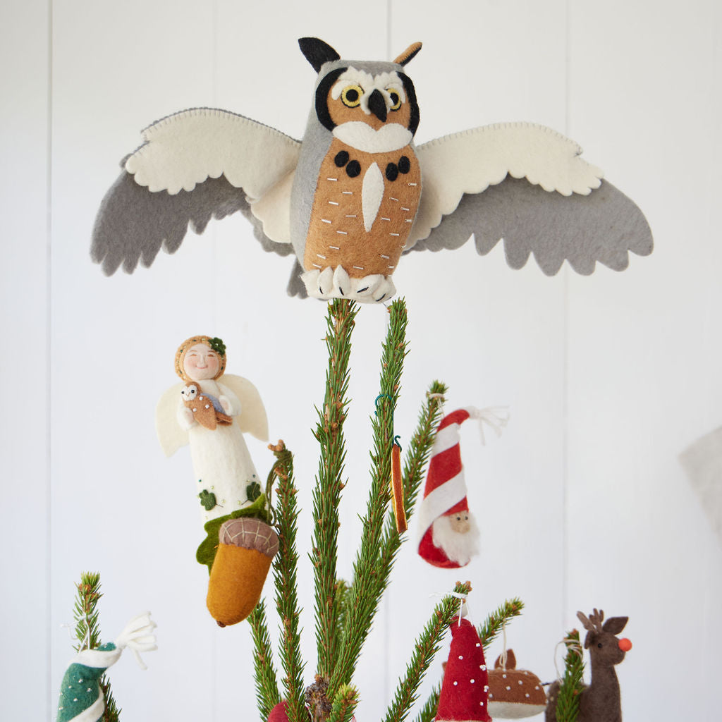 Great Horned Tree Topper