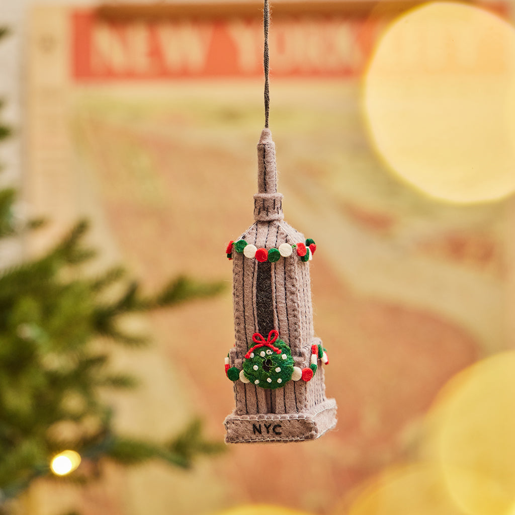 Christmas Empire State Ornament