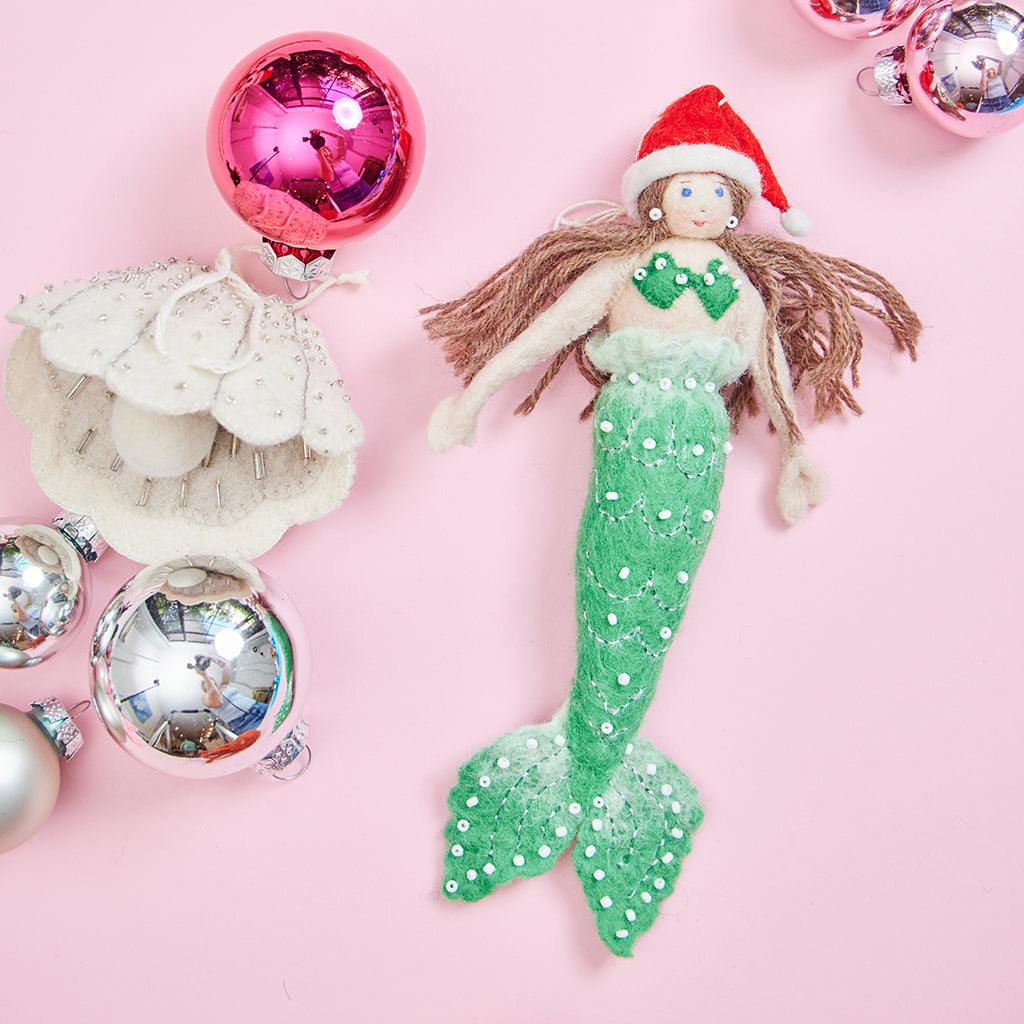 Christmas Mermaid Ornament