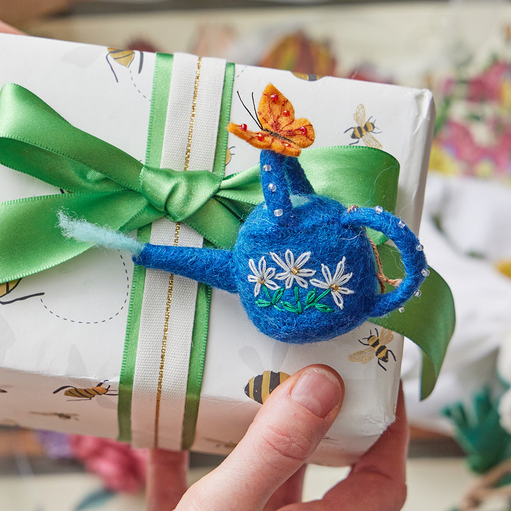 Watering Can Butterfly Ornament