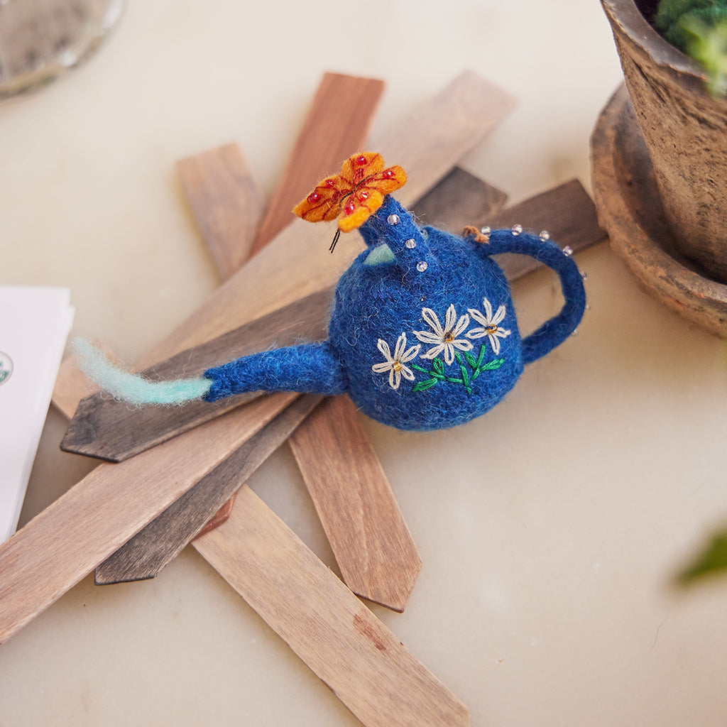 Watering Can Butterfly Ornament