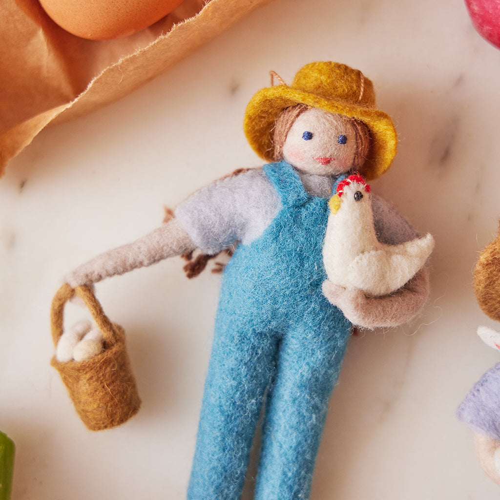 Happy Harvest Farmer Ornament