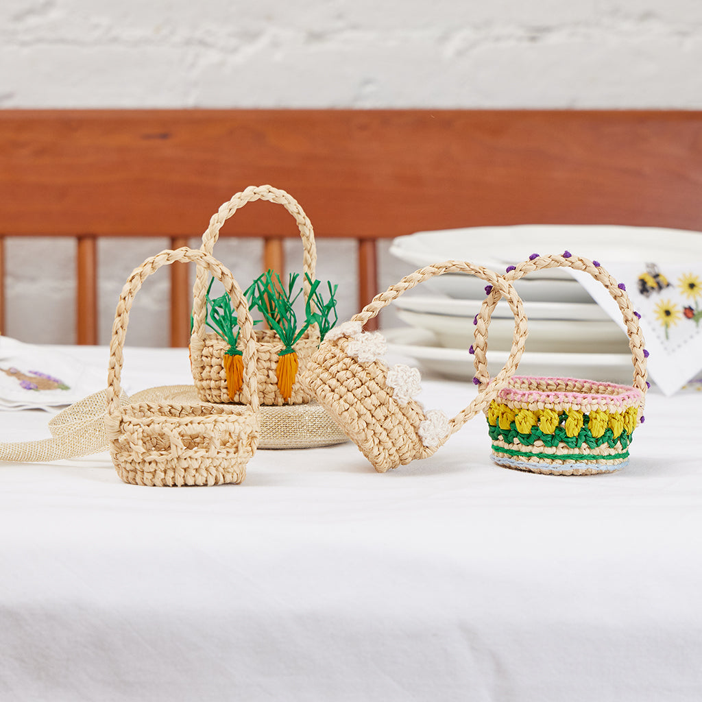 White Flowers Basket