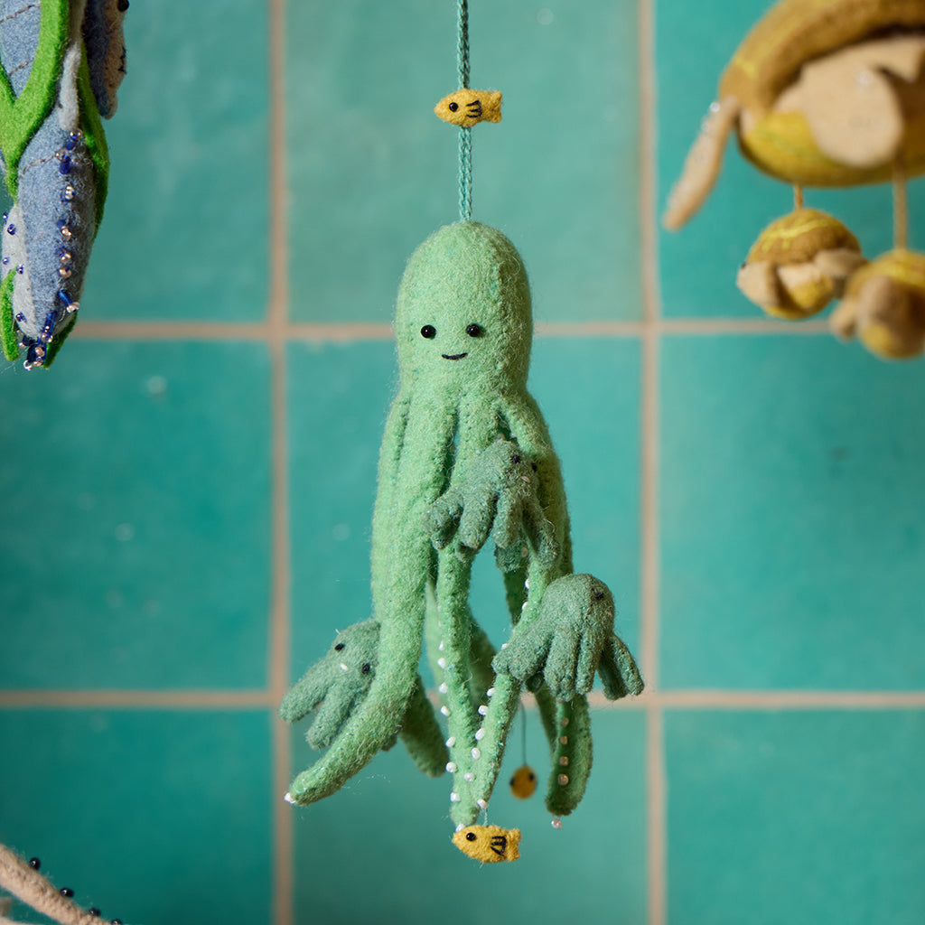 Octopus Parent Kids Ornament