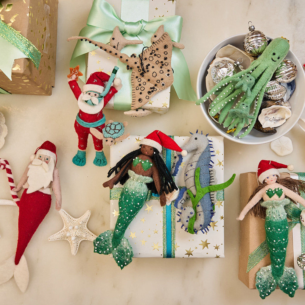 Christmas Mermaid Ornament