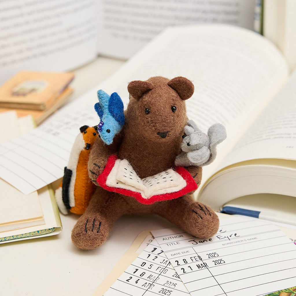 Reading Bear Friends Ornament