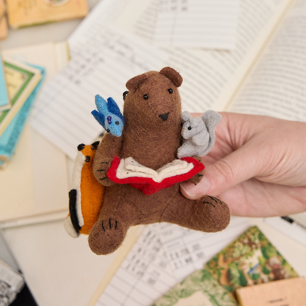 Reading Bear Friends Ornament