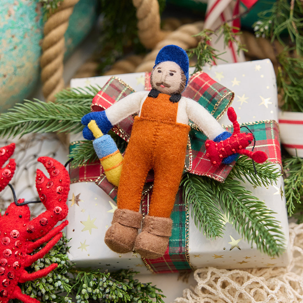 Maine Lobsterman Ornament
