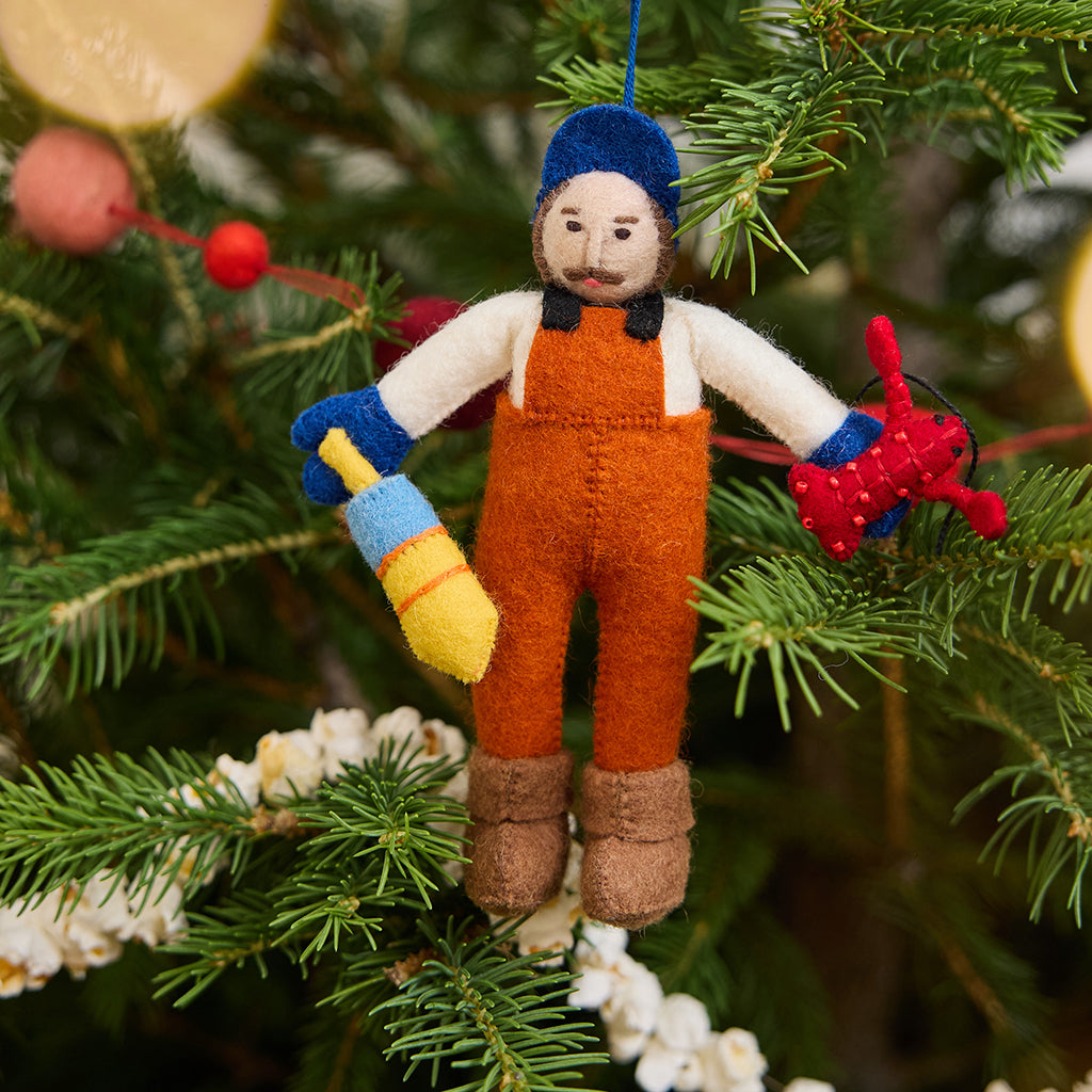 Maine Lobsterman Ornament