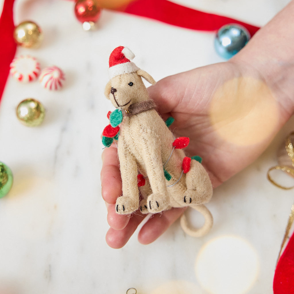 Yellow Lab Christmas Ornament