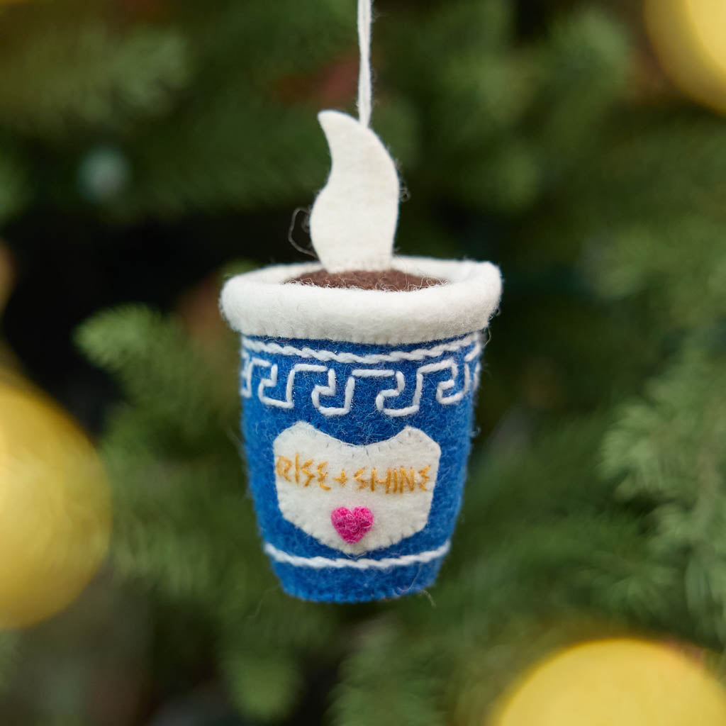 Rise Shine Coffee Ornament