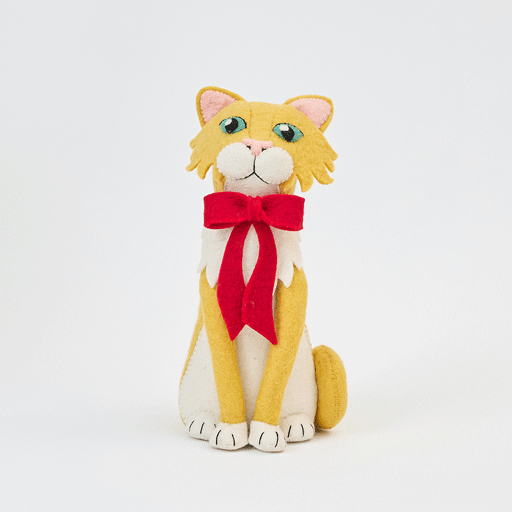 Orange Cat Tree Topper