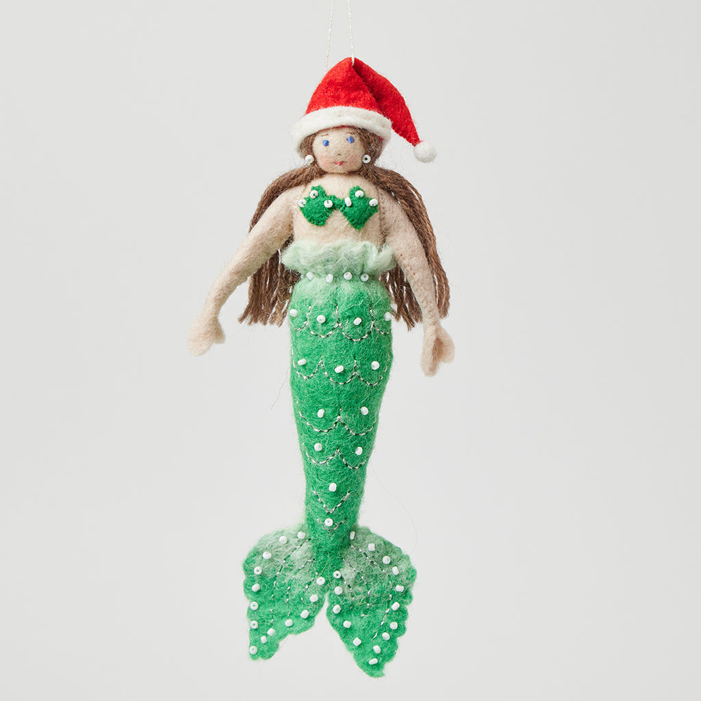 Christmas Mermaid Ornament