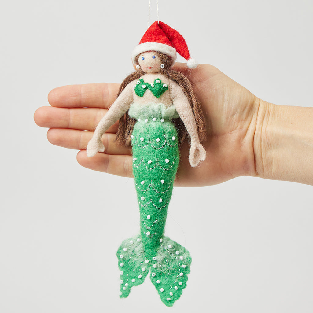 Christmas Mermaid Ornament
