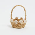 White Flowers Basket