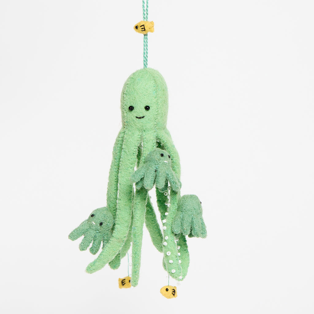 Octopus Parent Kids Ornament