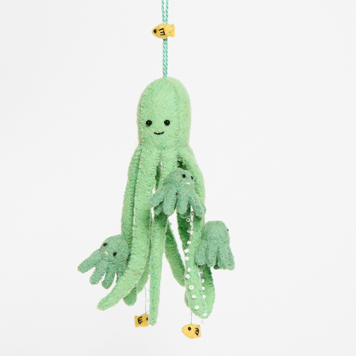 Octopus Parent Kids Ornament