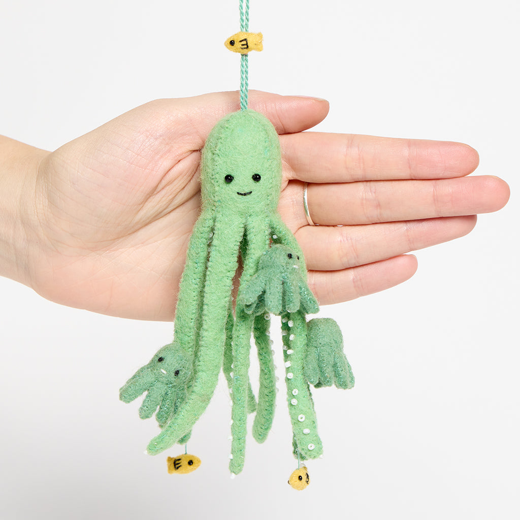 Octopus Parent Kids Ornament