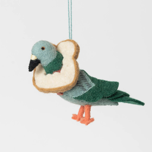 Pigeon Bread Necklace Ornament