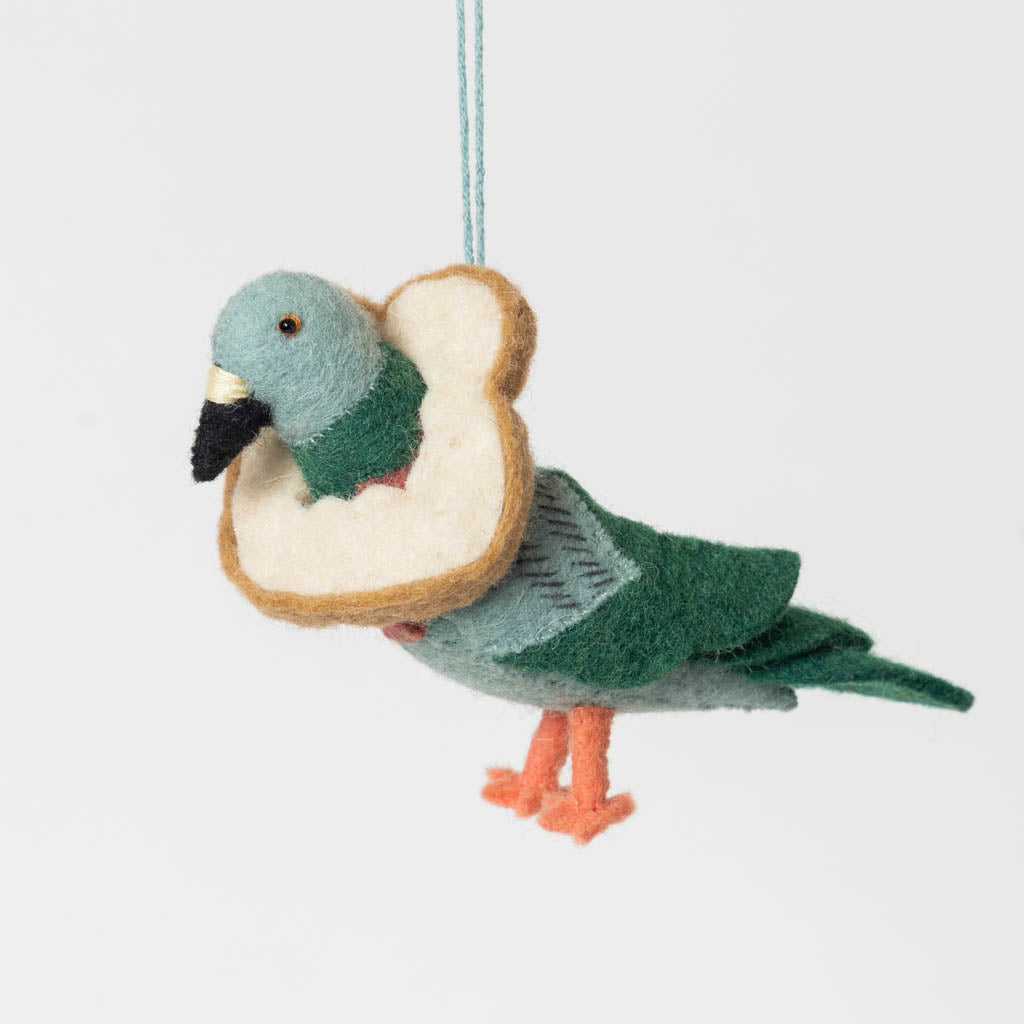 Pigeon Bread Necklace Ornament
