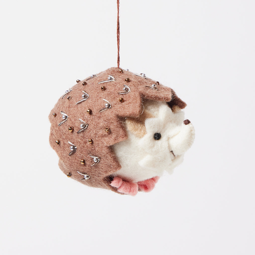 Beaded Hedgehog Ornament