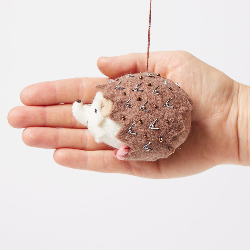 Beaded Hedgehog Ornament