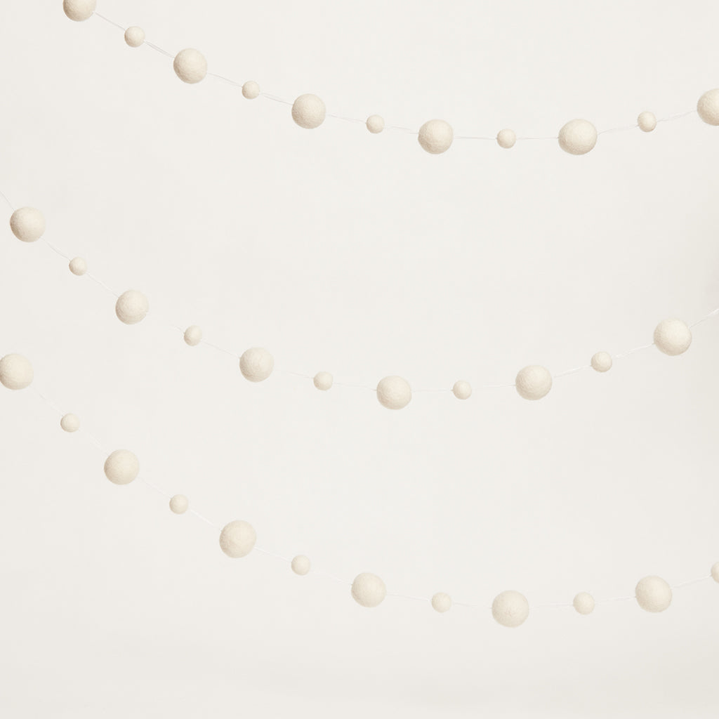 Snowy White Holiday Garland