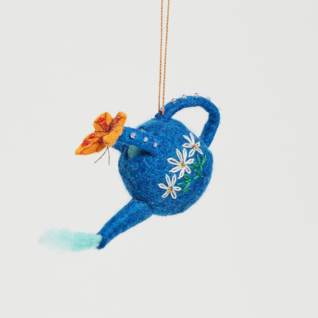 Watering Can Butterfly Ornament