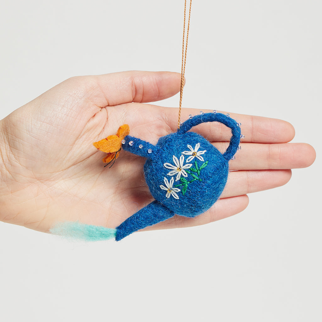 Watering Can Butterfly Ornament