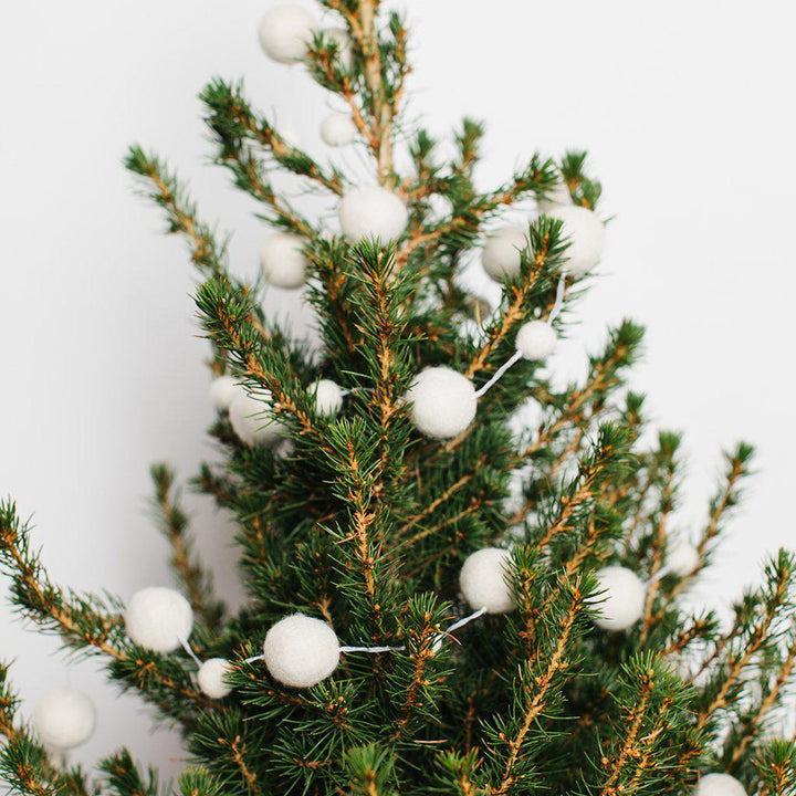 Snowy White Holiday Garland